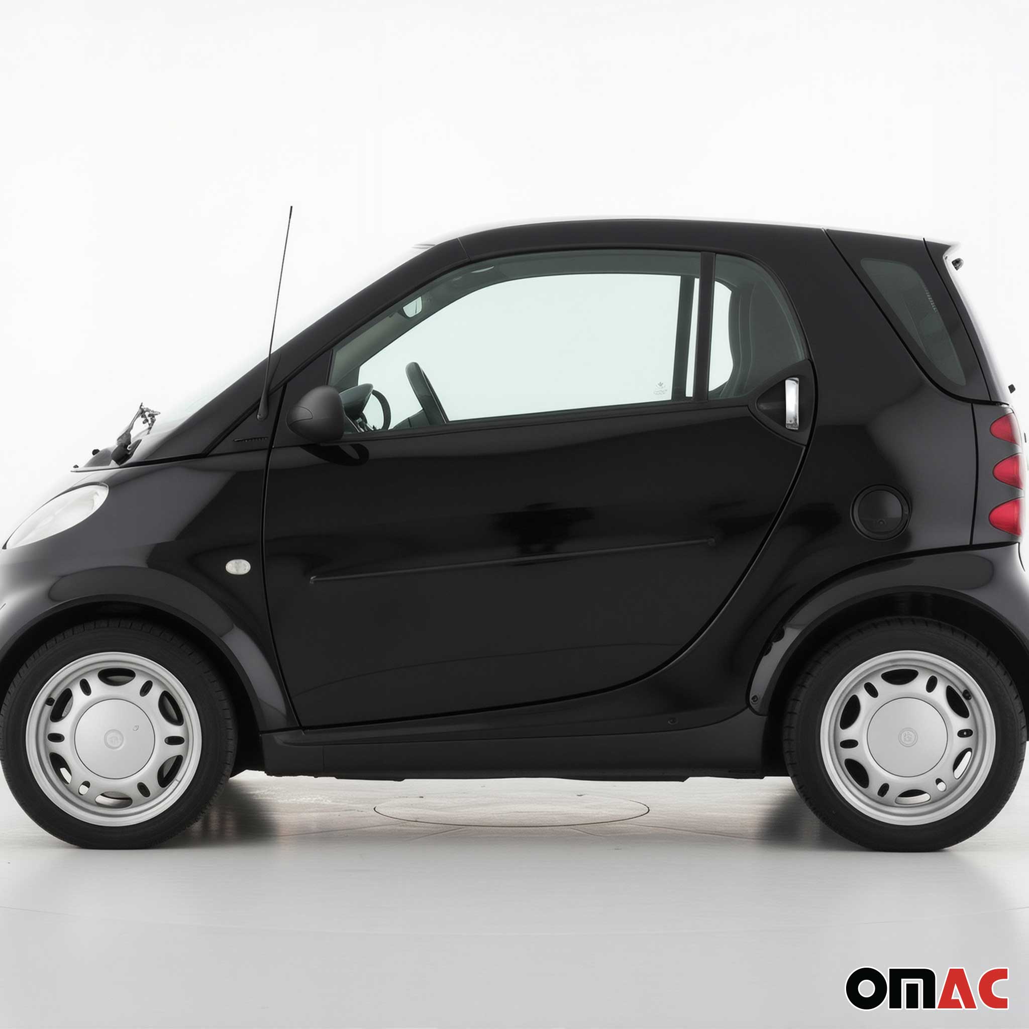 Couverture de poignée de porte pour Smart ForTwo W450 1998-2007 en Acier 2Pcs
