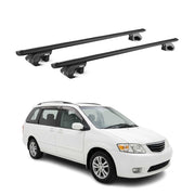 Barres de toit transversales ABE pour Mazda MPV LV 1995-1999 Aluminium Noir 2x