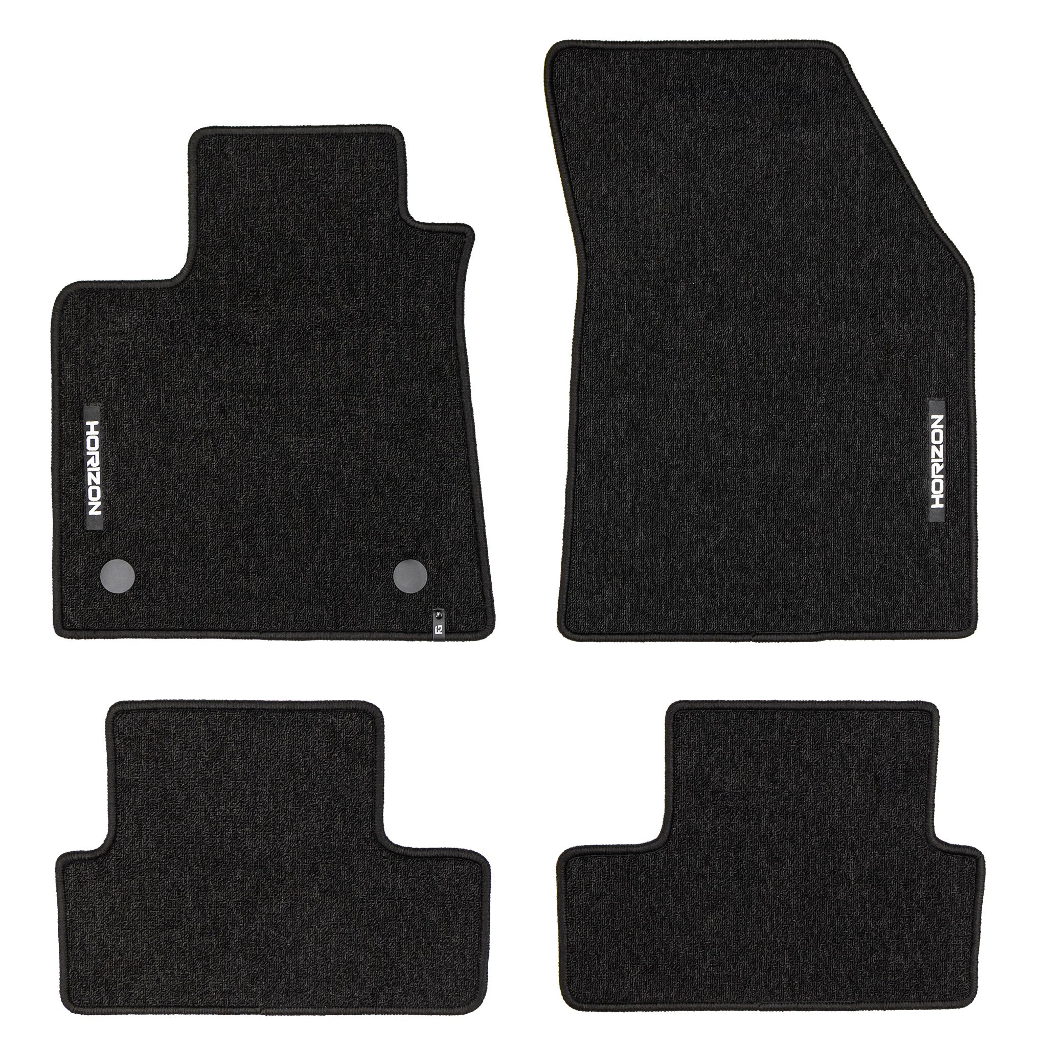 Tapis de Sol de Voiture pour Renault Megane IV 2016-2024 Velours Noir 4Pcs