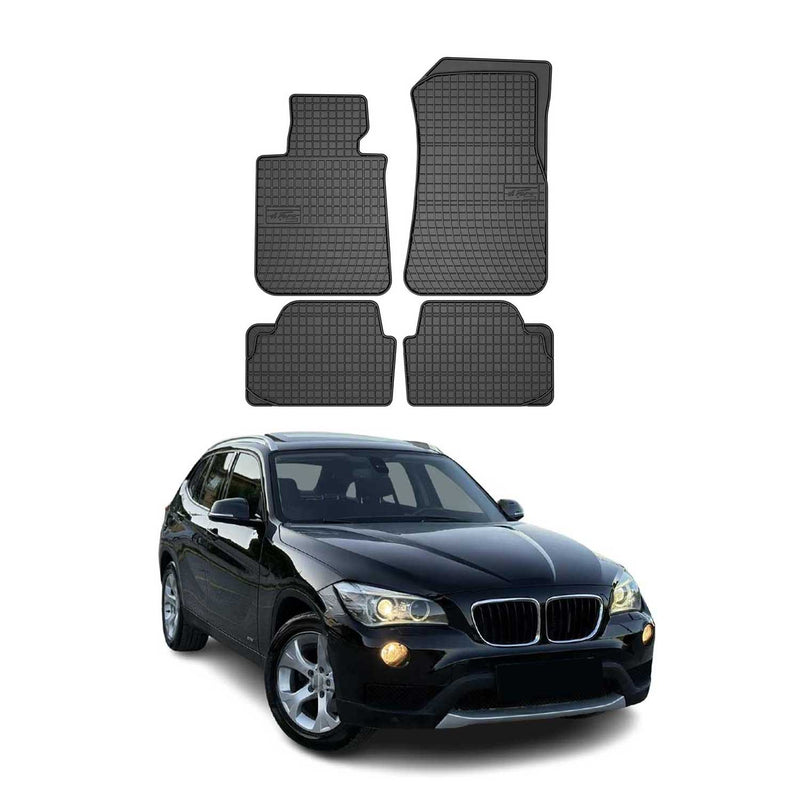 OMAC Tapis de sol pour BMW X1 E84 2009-2015 Noir en caoutchouc