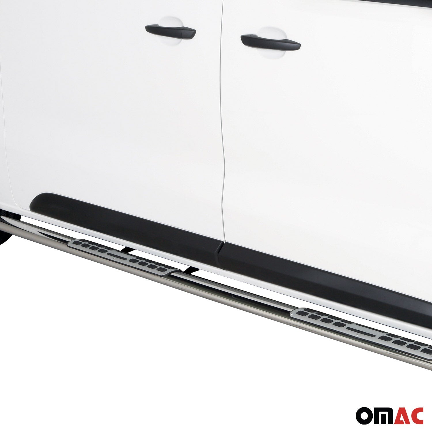 Marchepieds Latéraux pour Opel Vivaro C 2019-2026 L2 Acier Inoxydable Argent