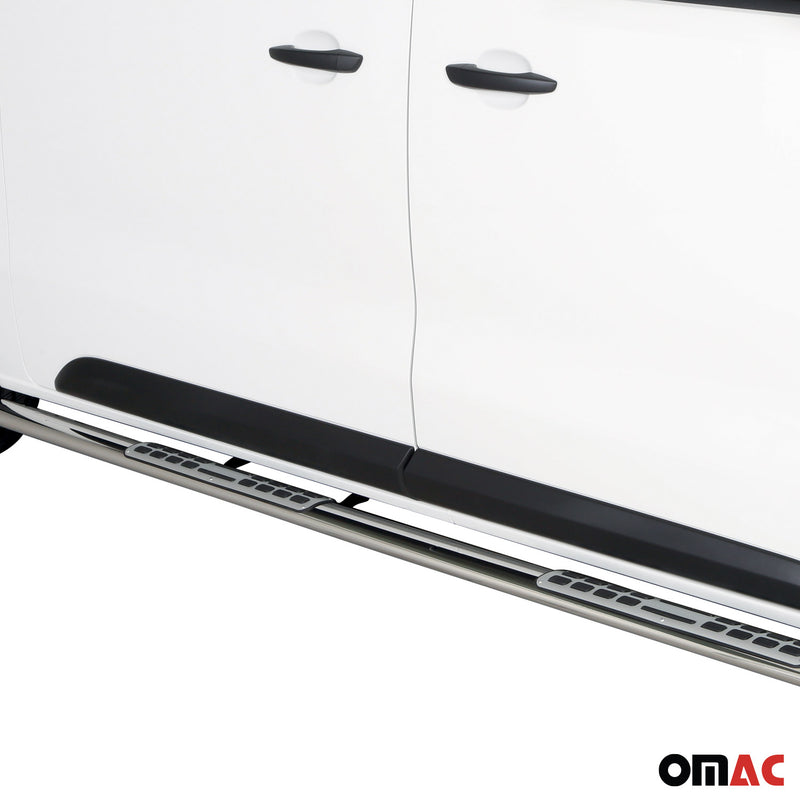 Marchepieds Latéraux pour Opel Vivaro 2019-2025 L2 Acier Inoxydable Argent