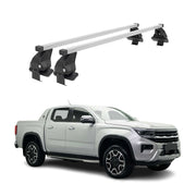Menabo Barres de toit transversales pour VW Amarok II 2022-2025 Acier Gris 2x