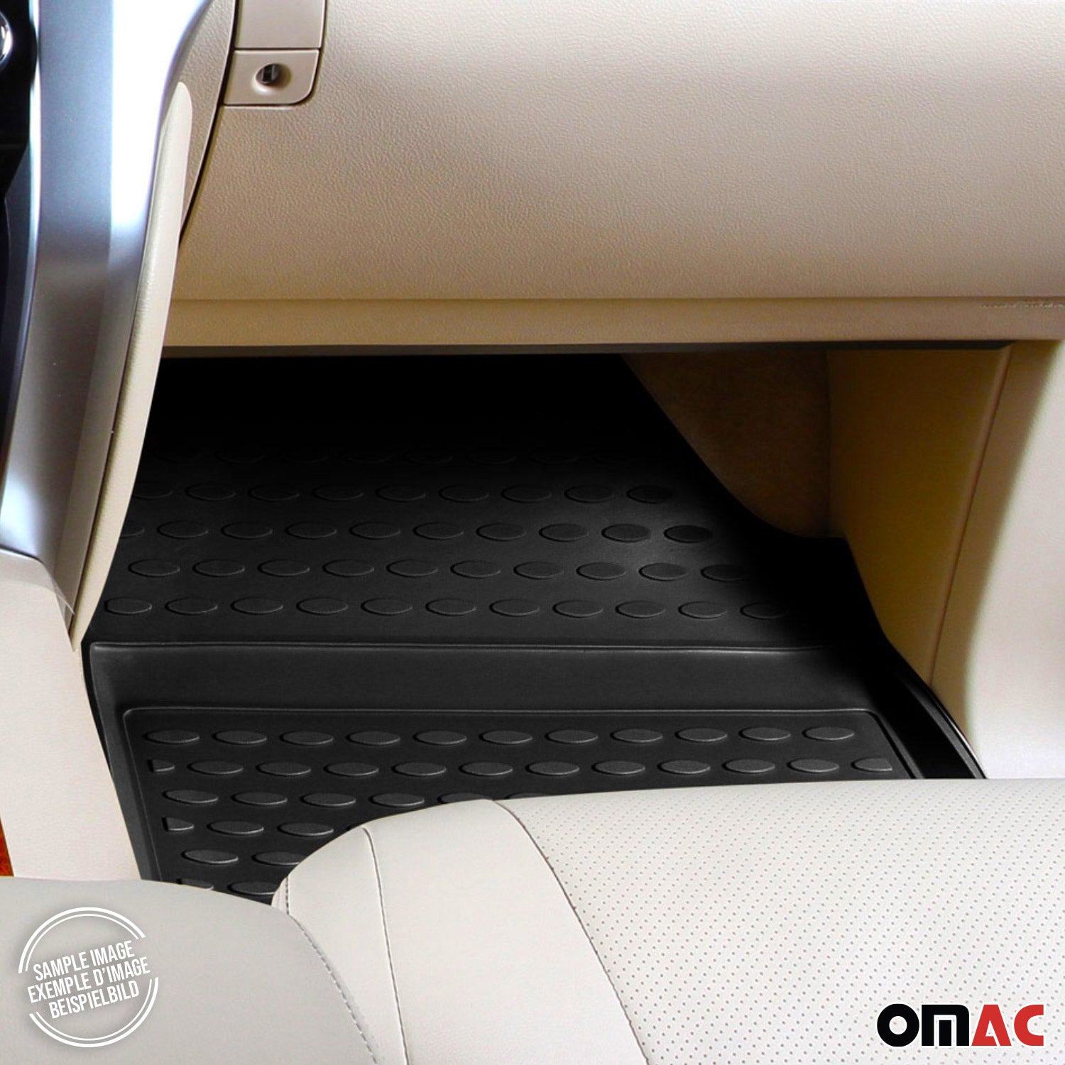 OMAC Tapis de sol pour Mitsubishi Pajero IV 2006-2018 3 Portes Pre-FL Noir
