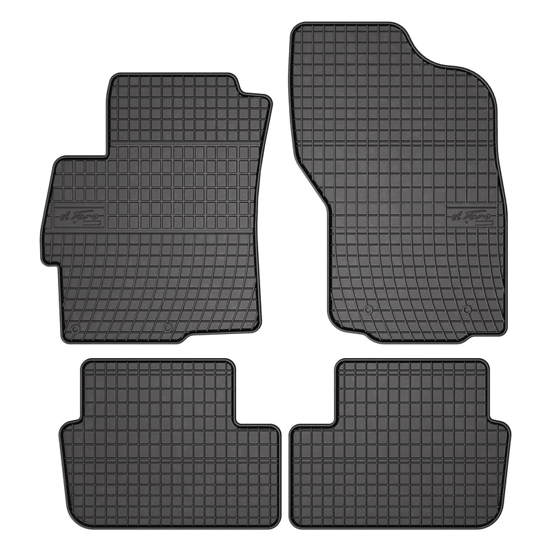 OMAC Tapis de Sol pour Mitsubishi Lancer 2007-2017 Caoutchouc Noir