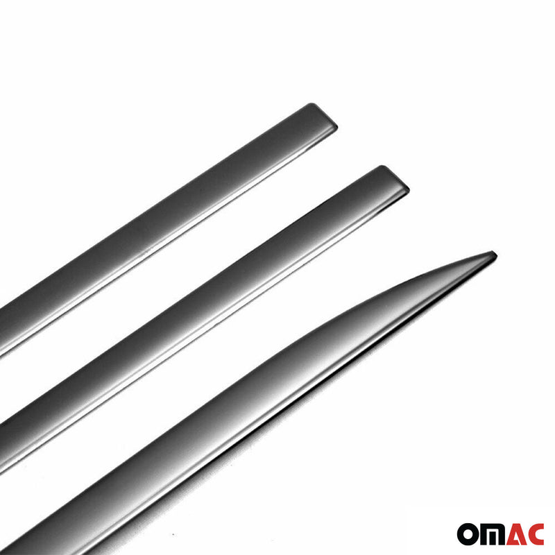 Garniture Baguette de porte latérale pour Fiat Tipo 2015-2025 SD inox Foncé 4Pcs