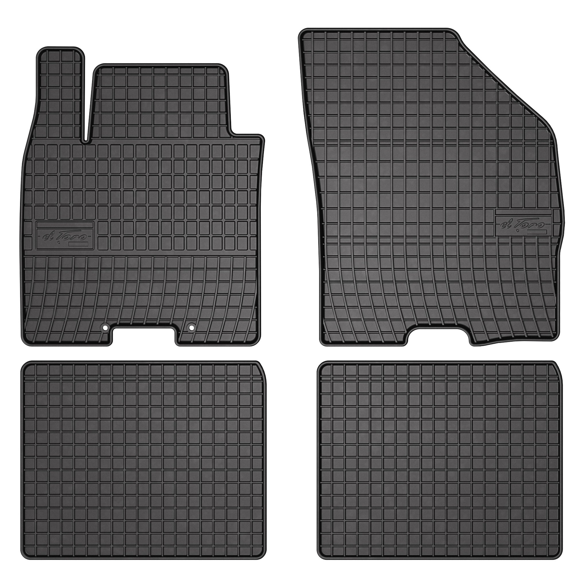 OMAC Tapis de Sol pour Suzuki Baleno 2015-2022 Caoutchouc Noir