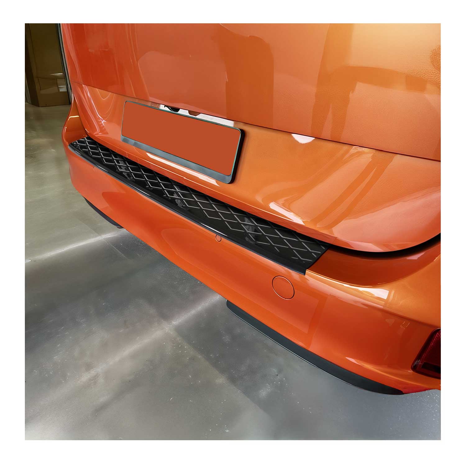 Protection de Pare-Chocs Arrière pour VW ID. Buzz 2022-2026 Acryl noir brillant