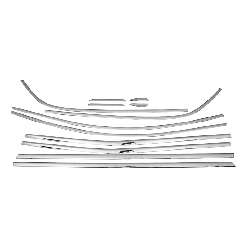 Baguettes pour contour Latérales pour Renault Megane 4 2015-19 inox chrome