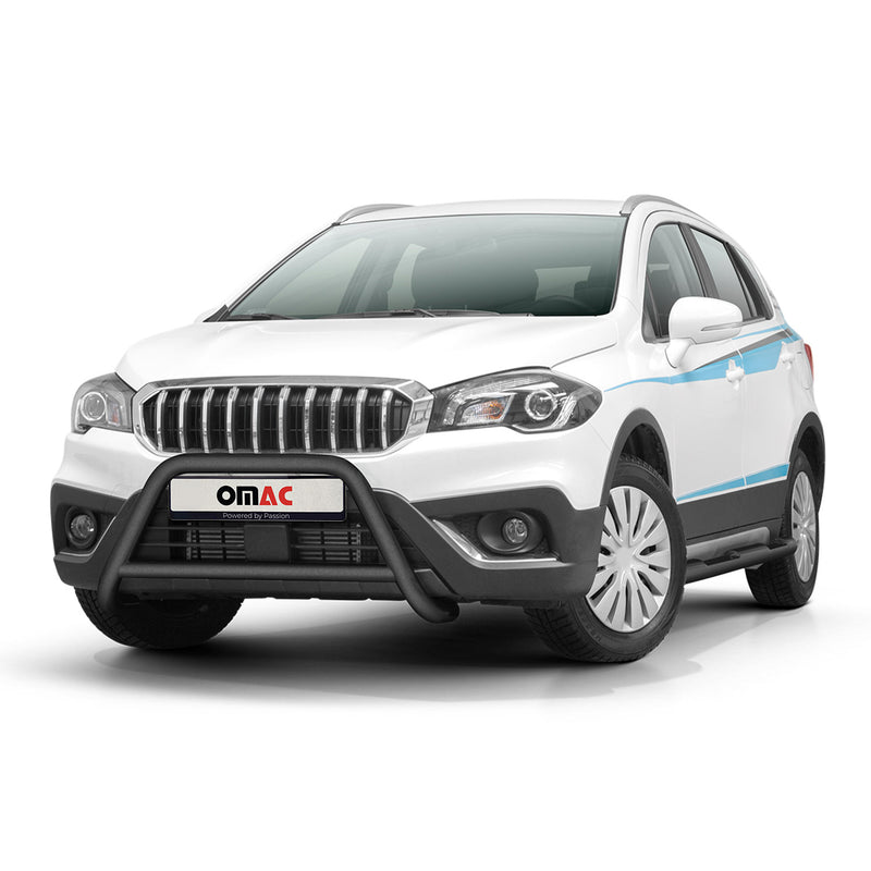 Pare-Buffle Avant Pour Suzuki SX4 S-Cross 2016-2021 Noir en Acier