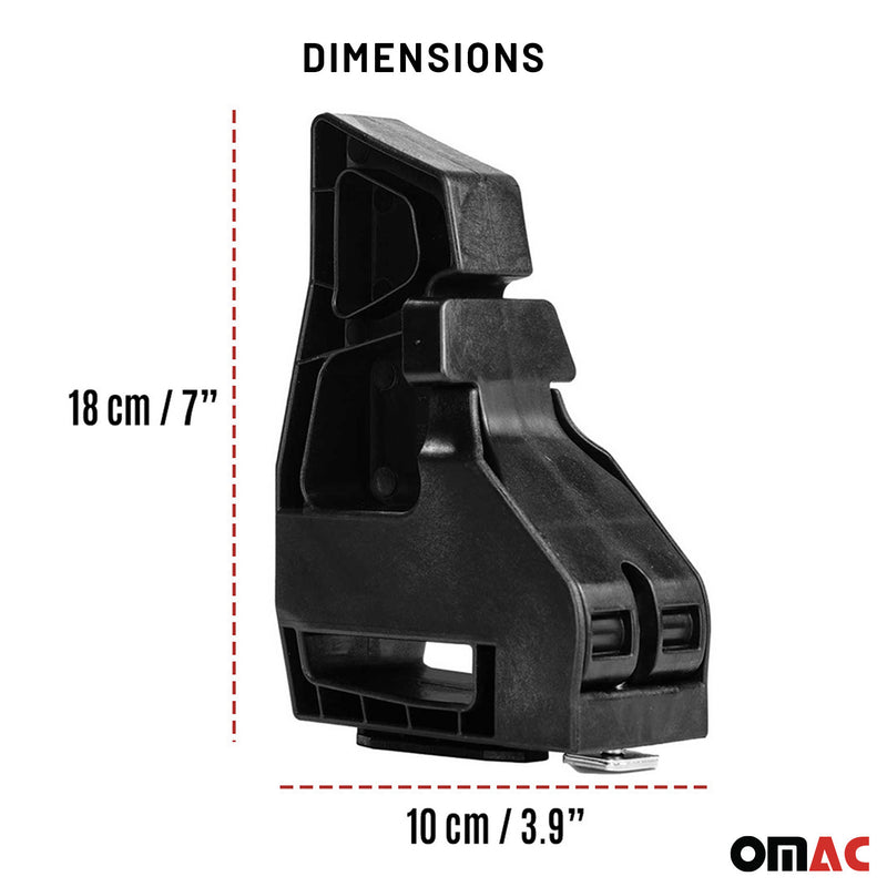 Butée Cale de chargement réglable a Verrouillage Facile pour porte-bagages 4Pcs