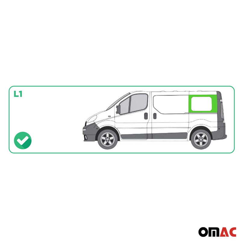 Vitre de Porte pour Opel Vivaro 2001-2014 L1 Arrière Gauche Porte coulissante