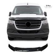 Deflecteurs d'air de capot pour Mercedes Sprinter W907 2018-2026 Acrylique Noir