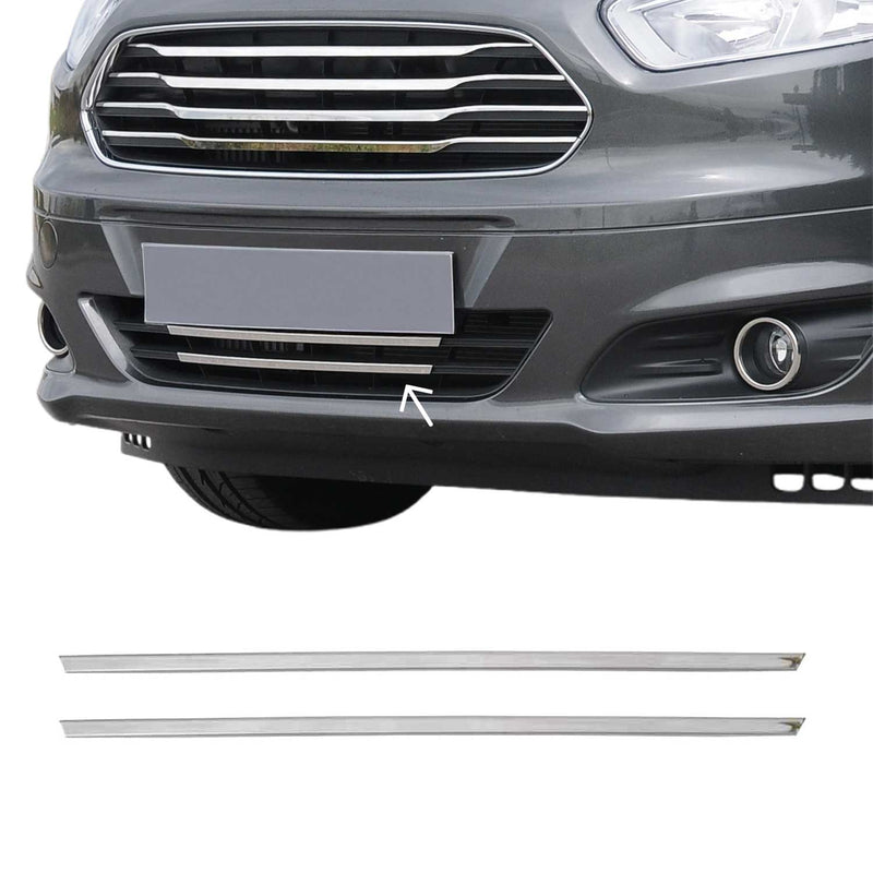 Moulure de Grille de Calandre pour Ford Transit Courier 2014-2017 Chromé 2Pcs