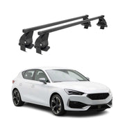 Menabo Barres de toit Transversales pour Cupra Leon IV 2020-23 Pre-FL Noir 2x