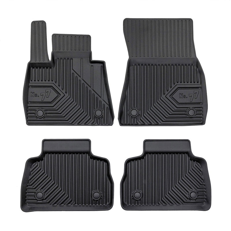 Tapis de Sol de Voiture pour BMW X6 G06 2019-2025 TPE Antidérapant Noir 3Pcs