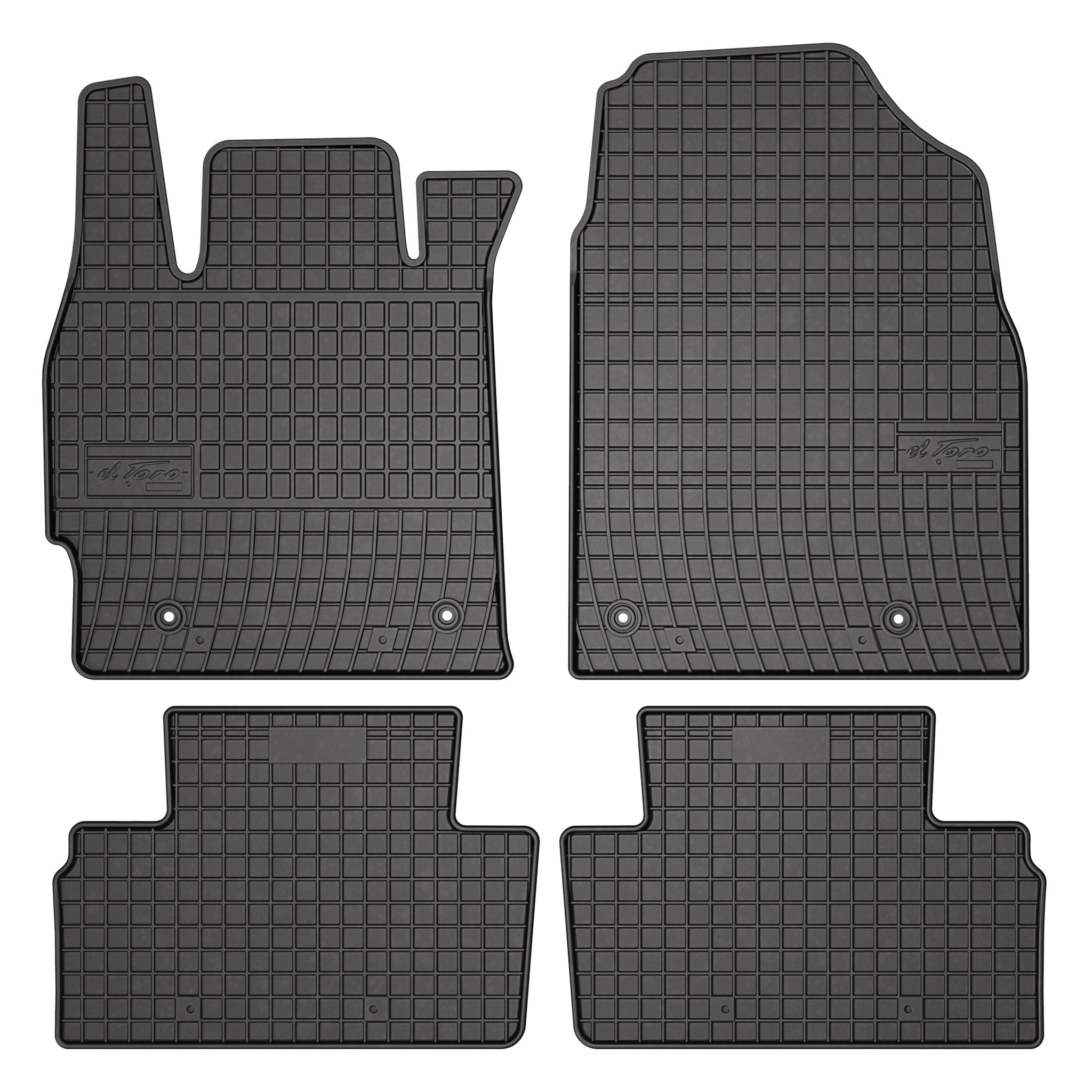 OMAC Tapis de Sol pour Mazda CX-7 2006-2012 Caoutchouc Noir