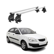 Barres de toit transversales pour Kia Rio 2005-2011 Acier Gris