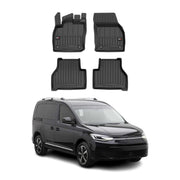 Tapis de Sol pour VW Caddy 2020-2026 Caoutchouc TPE Noir