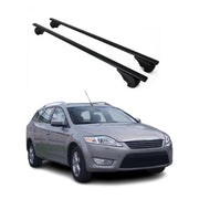 Barres de toit Transversales pour Ford Mondeo mk4 Turnier 2007-2010 Fer Noir