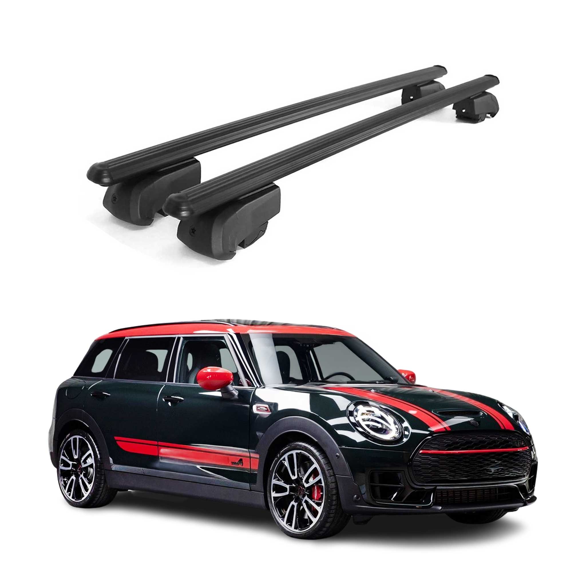 Barres de toit Transversales pour Mini Clubman F54 Break 2015-2023 Alu ABE