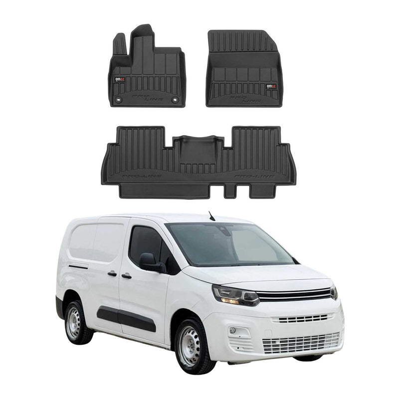 Tapis de Sol pour Citroen Berlingo 2018-2025 TPE Noir