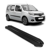 Marchepieds Latéraux pour Renault Kangoo 2008-2021 Aluminium Gris Noir 2Pcs
