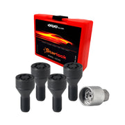 Vis de roue antivol pour Fiat 500 Elettrica dès 2021 Noir lot de 4 M12X1,25