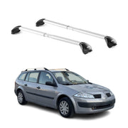 Barres de toit pour Renault Megane II III Wagon 2003-2016 5P Gris 2 pièces ABE