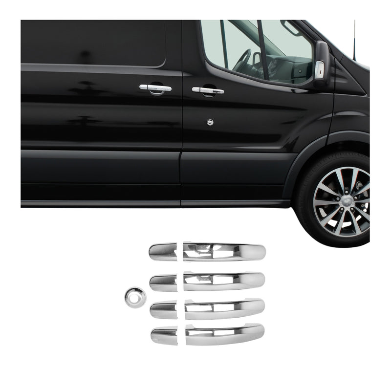 Couverture de poignée de porte pour Ford Tourneo Custom 2012-2021 Acier 9Pcs