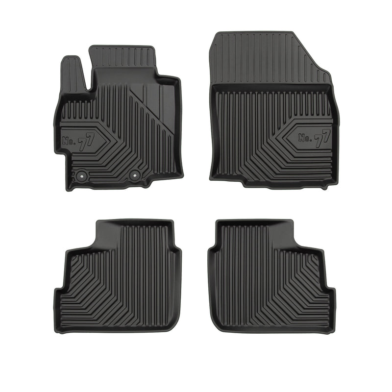 Tapis de Sol de Voiture No.77 pour Mitsubishi Space Star 2013-2025 TPE Noir 4Pcs