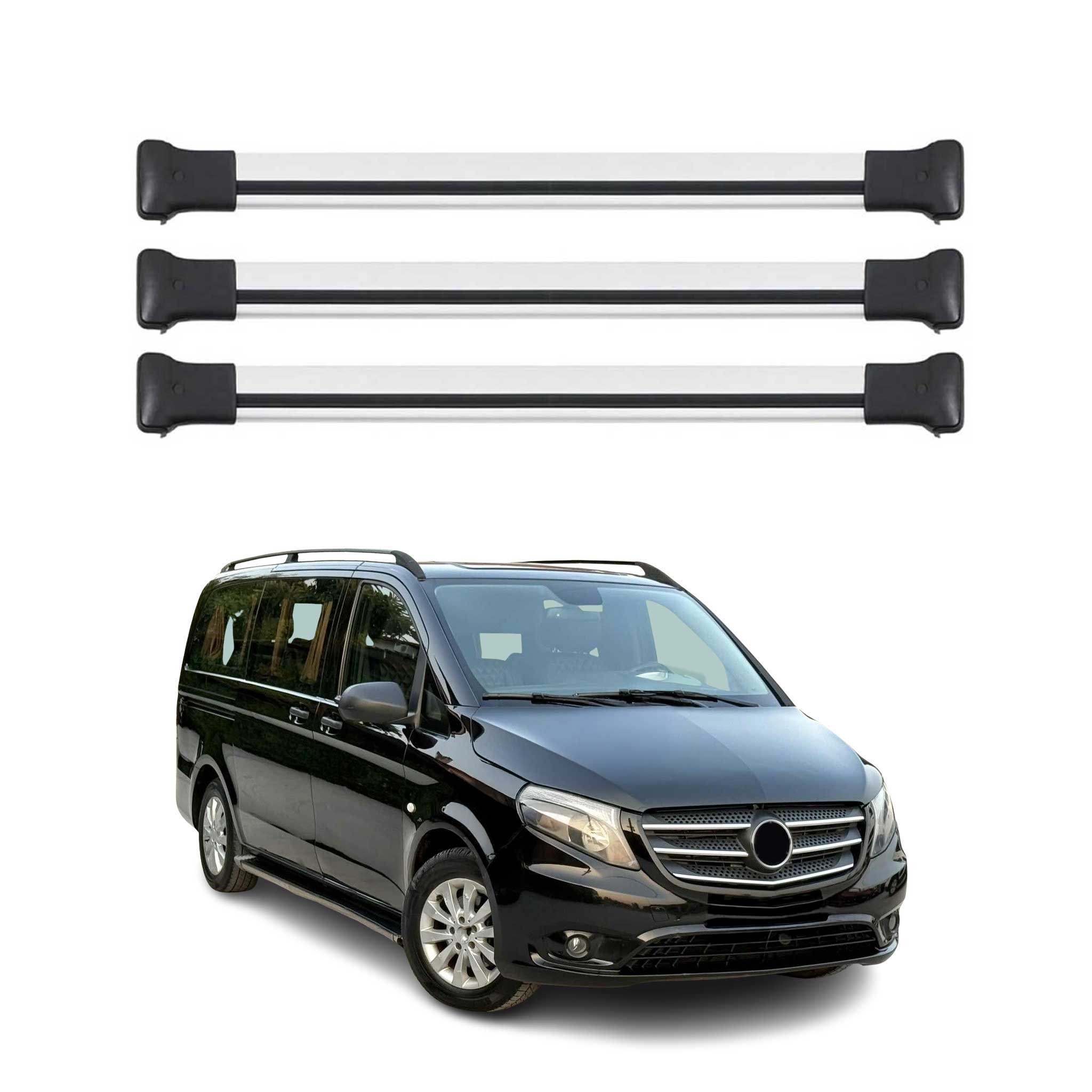 Barres de Toit Transversales pour Mercedes Viano Vito W638 W639 W447 2003-2026