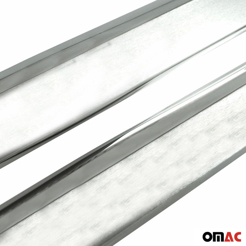 Couverture De Seuil De Porte pour Renault Megane 2016-2025 White Night Chromé 2x