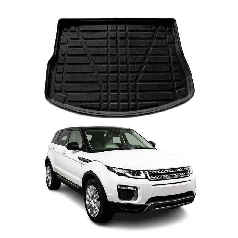Tapis de Coffre pour Range Rover Evoque 2012-2022 en TPE Noir