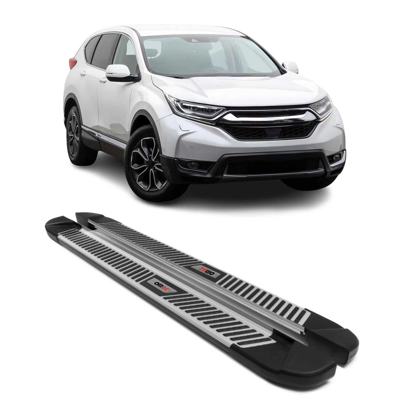 Marchepieds Latéraux pédale pour Honda CR-V 2016-2021 Noir Gris Aluminium 2Pcs