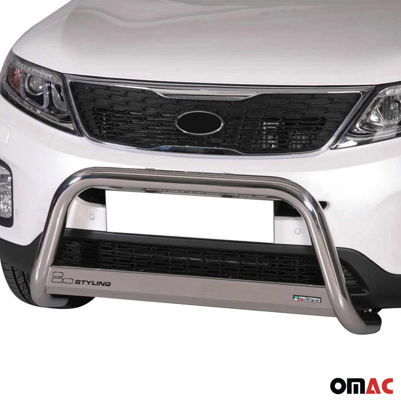 Pare-buffle Avant pour Kia Sorento 2012-2015 63 mm en Acier Gris