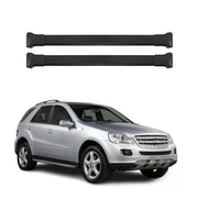 OMAC Barres de toit en aluminium pour Mercedes Classe M W164 2006-2011 Noir 2x