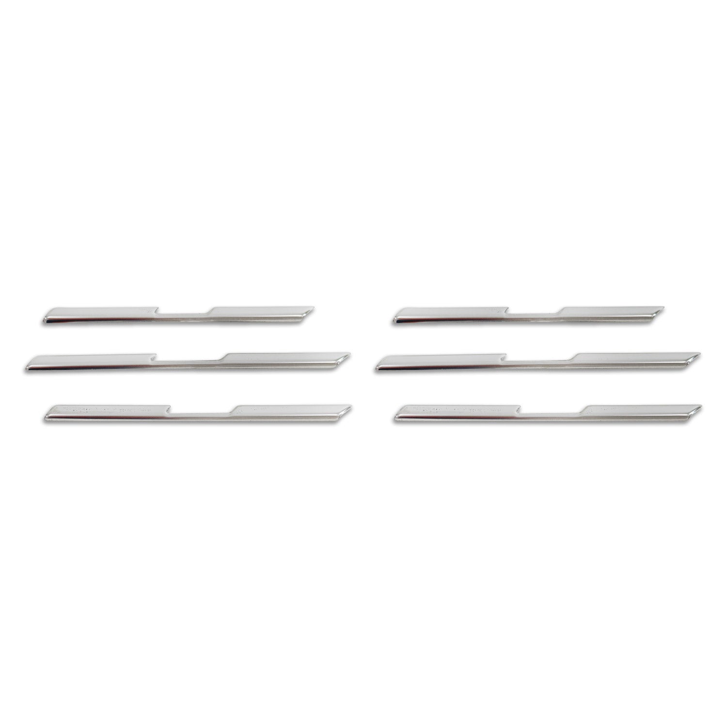 Moulure de calandre avant pour Renault Captur 2019-2026 6Pcs en Acier Silver