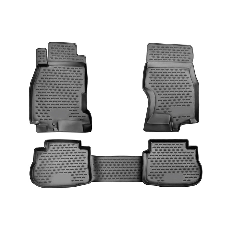 Tapis de sol pour Infiniti FX35 2003-2009 en caoutchouc TPE 3D Noir 4Pcs