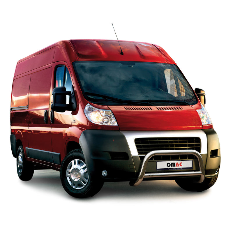 Pare-Buffle Avant Pour Fiat Ducato 2006-2016 en Acier Argent