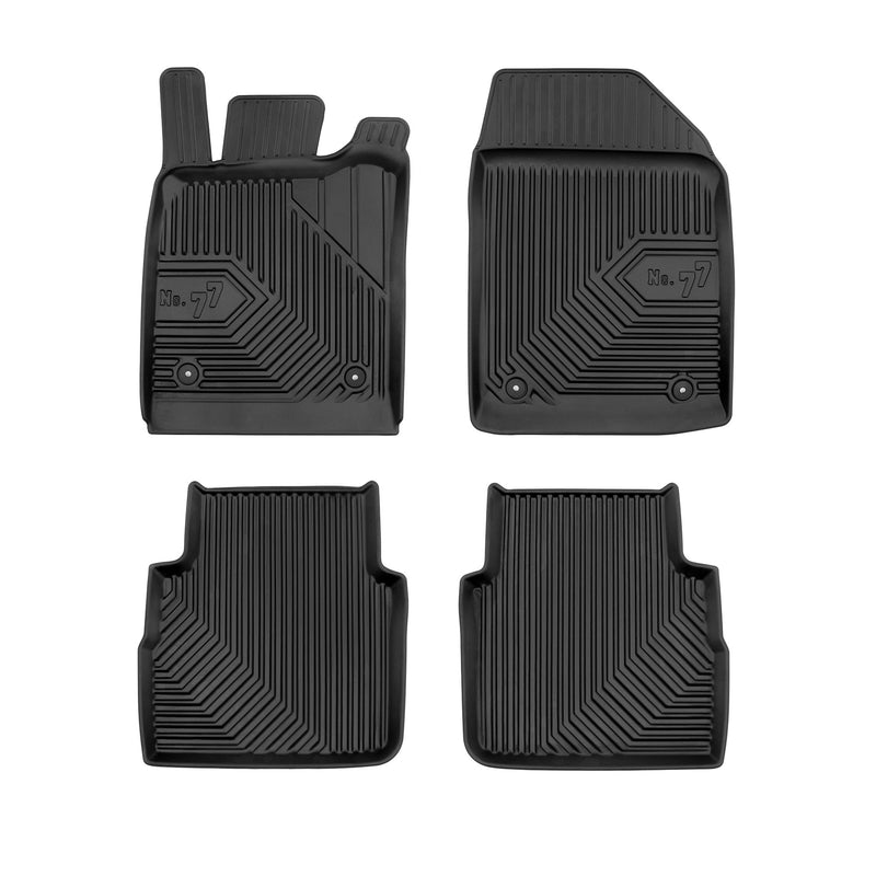 Tapis de Sol de Voiture pour Opel Vectra C HB 2002-2008 TPE Imperméable 4Pcs