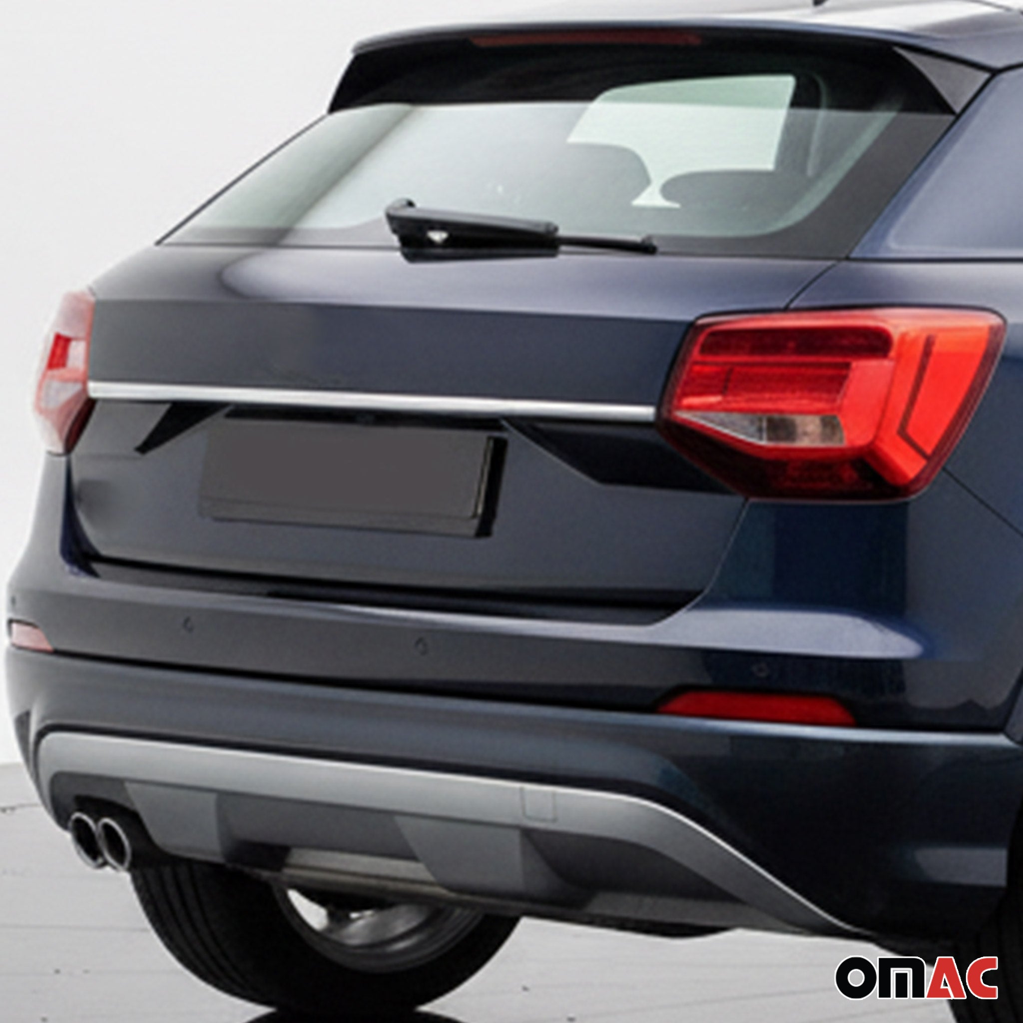 Couvercle de poignée de hayon pour Audi Q2 2017-2026 en acier inox Chromé