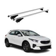 Tiger Barres de toit transversales pour Kia XCeed Break 2019-2026 Alu Gris 2x