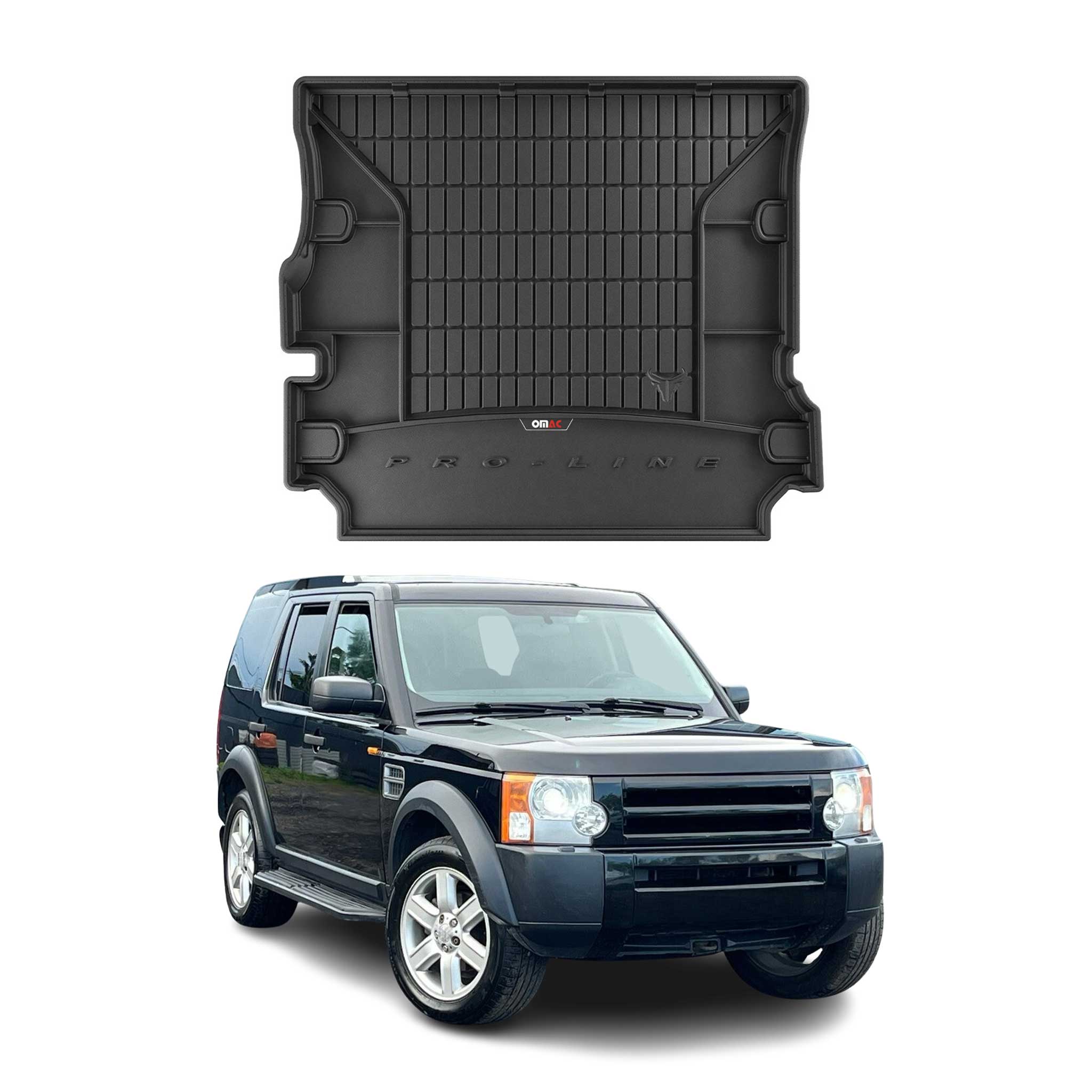 Tapis de Coffre pour Land Rover Discovery 2004-2009 TPE Noir