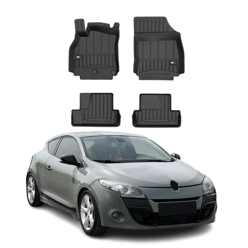 Tapis de Sol pour Renault Megane 2009-2012 TPE Noir