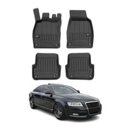 OMAC Tapis de sol caoutchouc pour Audi A6 Berline Break Allroad 08-11 Premium