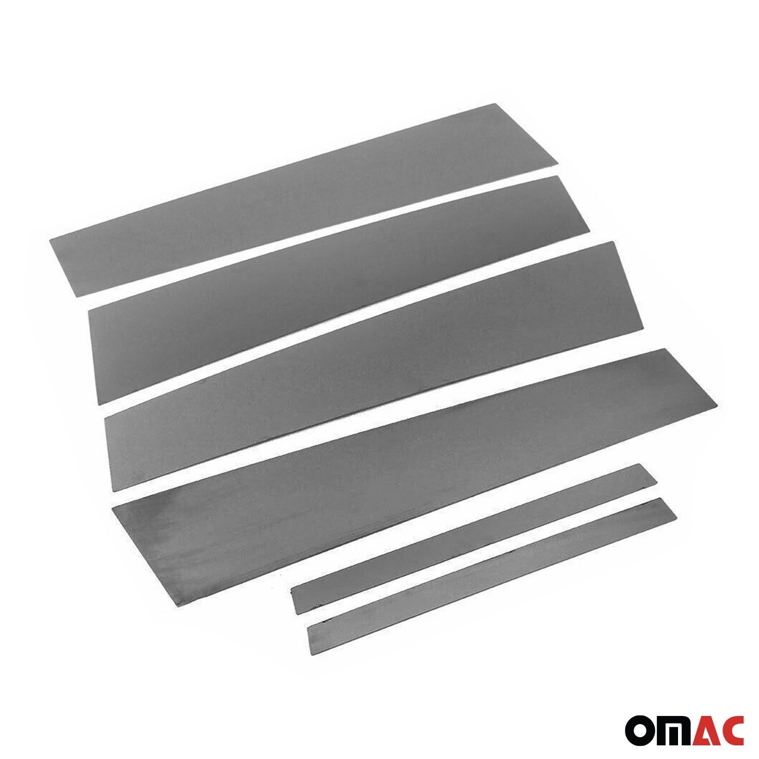 Couverture Garniture de pilier B pour Opel Mokka 2012-2019 acier inox Foncé 6Pcs