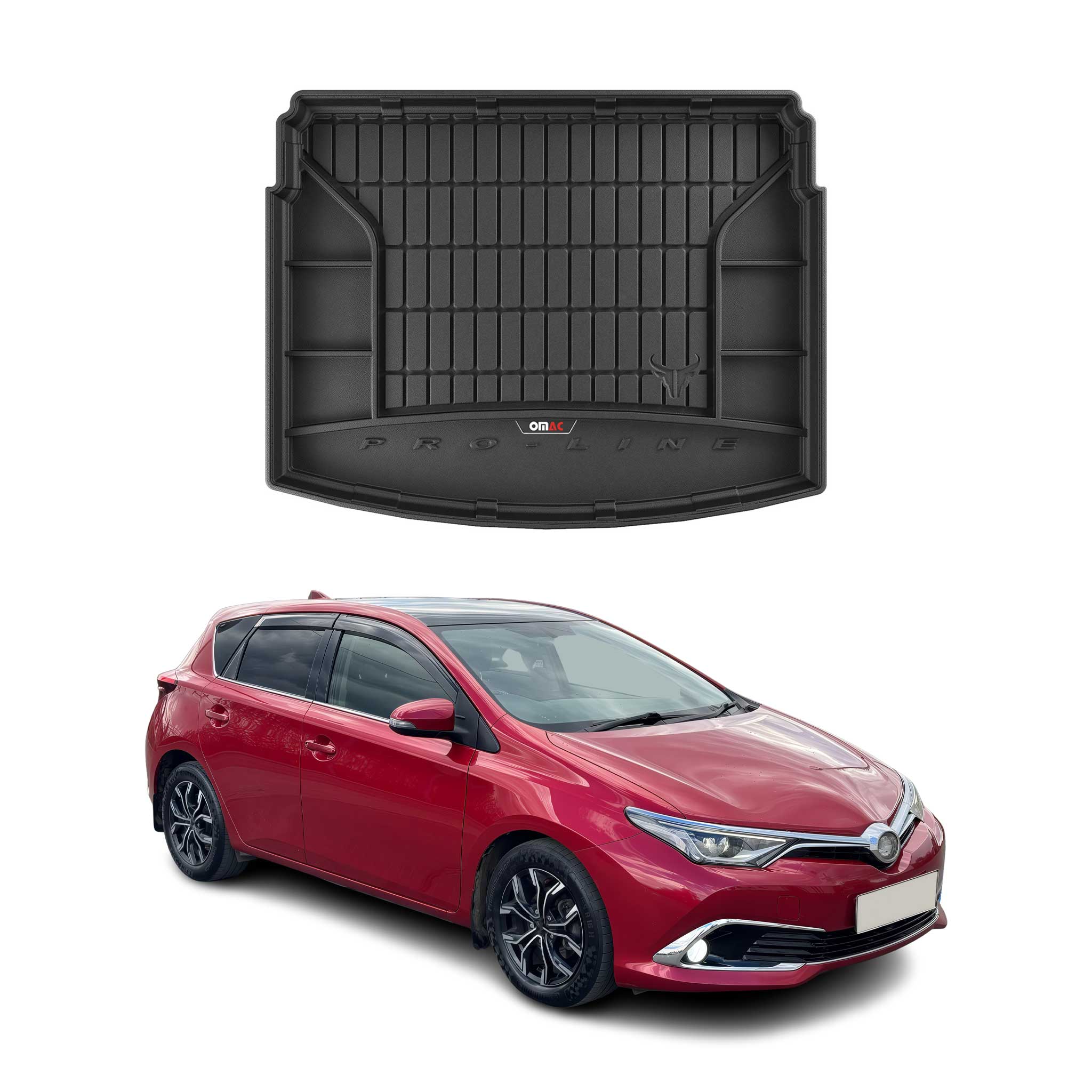 Tapis de Coffre pour Toyota Auris 2012-2018 Noir