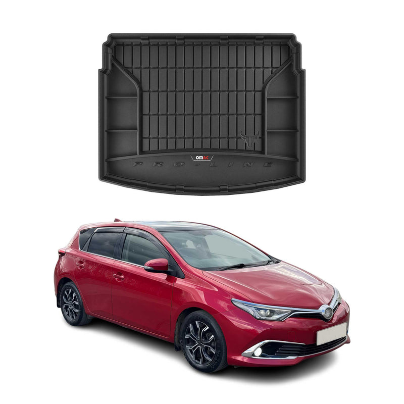Tapis de Coffre pour Toyota Auris 2012-2018 Noir