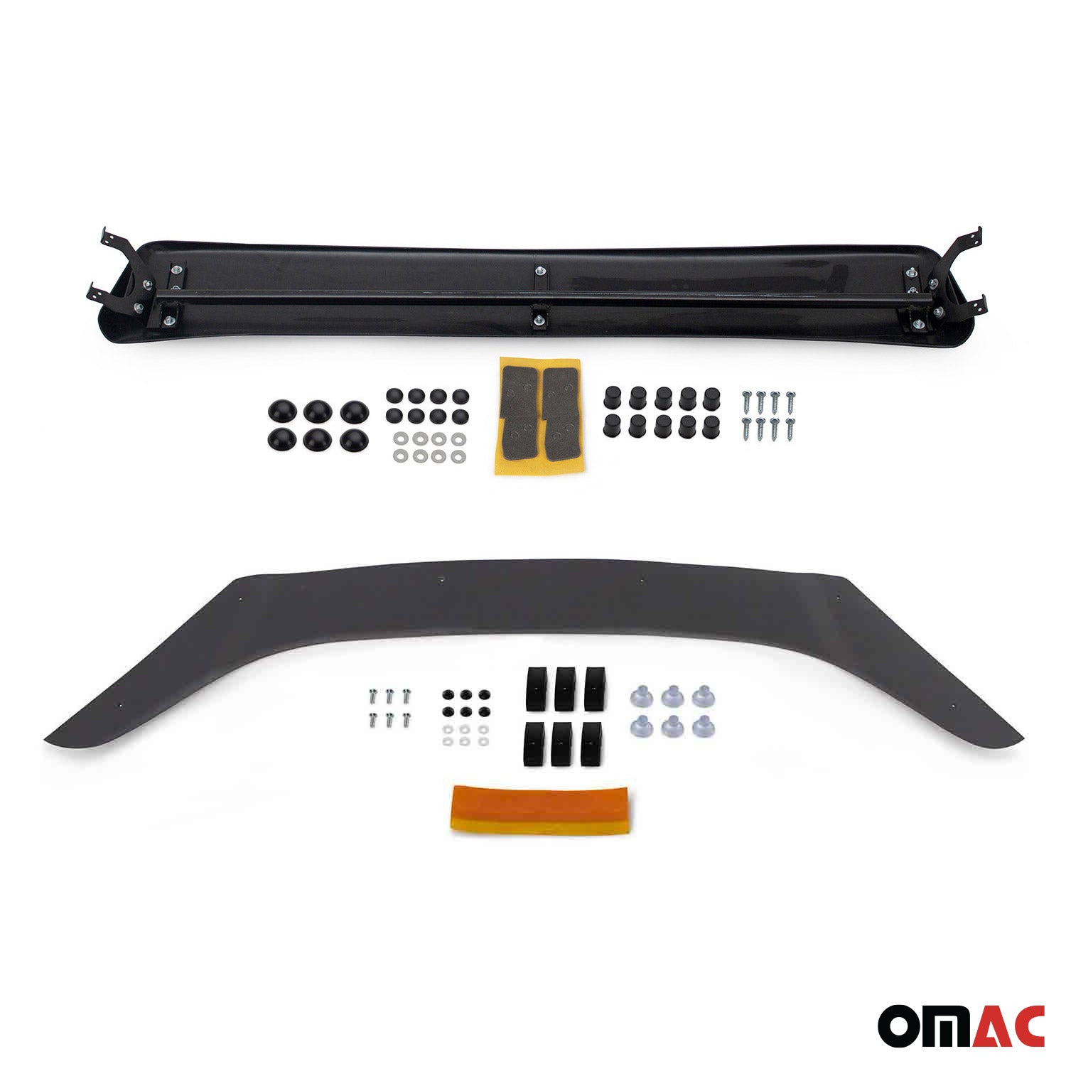 Set Déflecteur de Capot Visière Pare-brise pour Ford Tourneo Courier 2014-21 2x